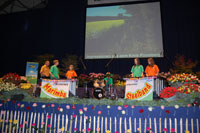 Musikalische Einstimmung des LandFrauen Tages mit der "Marimba Steel Band"