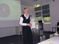 Begrüßung durch Frau Karin Reif im Miele Vertriebszentrum Hanburg